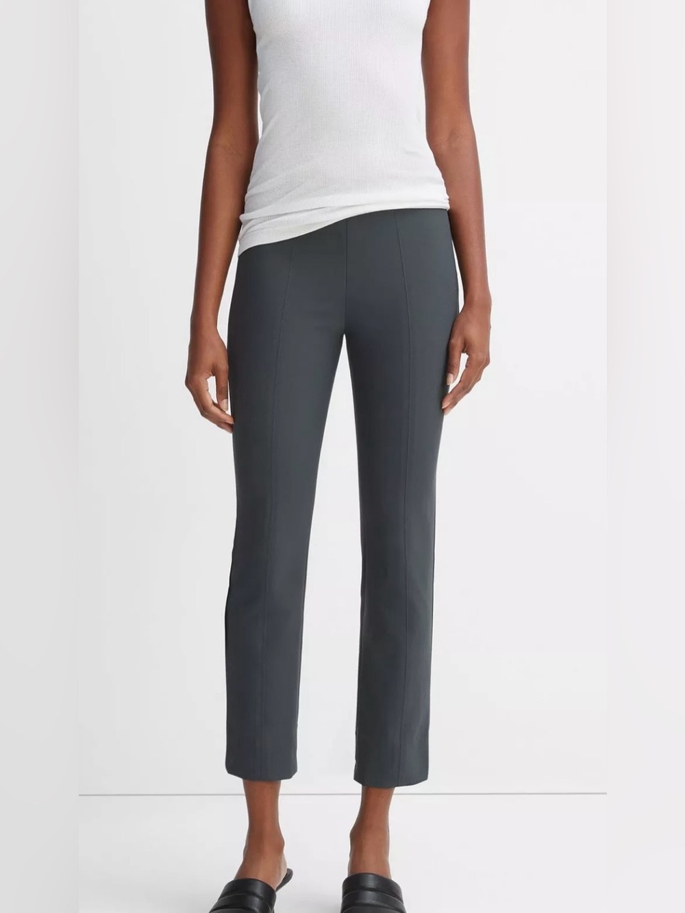 Vince stitch leggings women’s XS gray solid ankle leggings. NWT